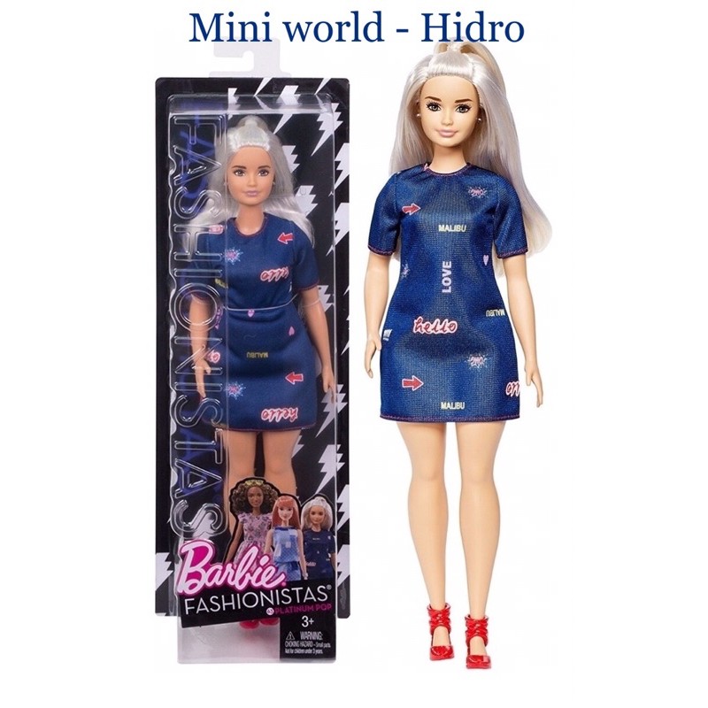 Búp bê Barbie fashionistas body curvy mập chính hãng #63