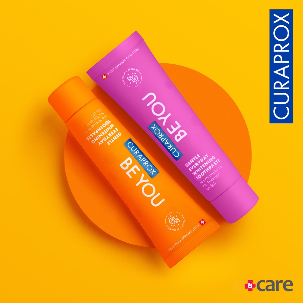 Kem đánh răng làm trắng tự nhiên Curaprox BE YOU 60ml vị Đào &amp; Mơ