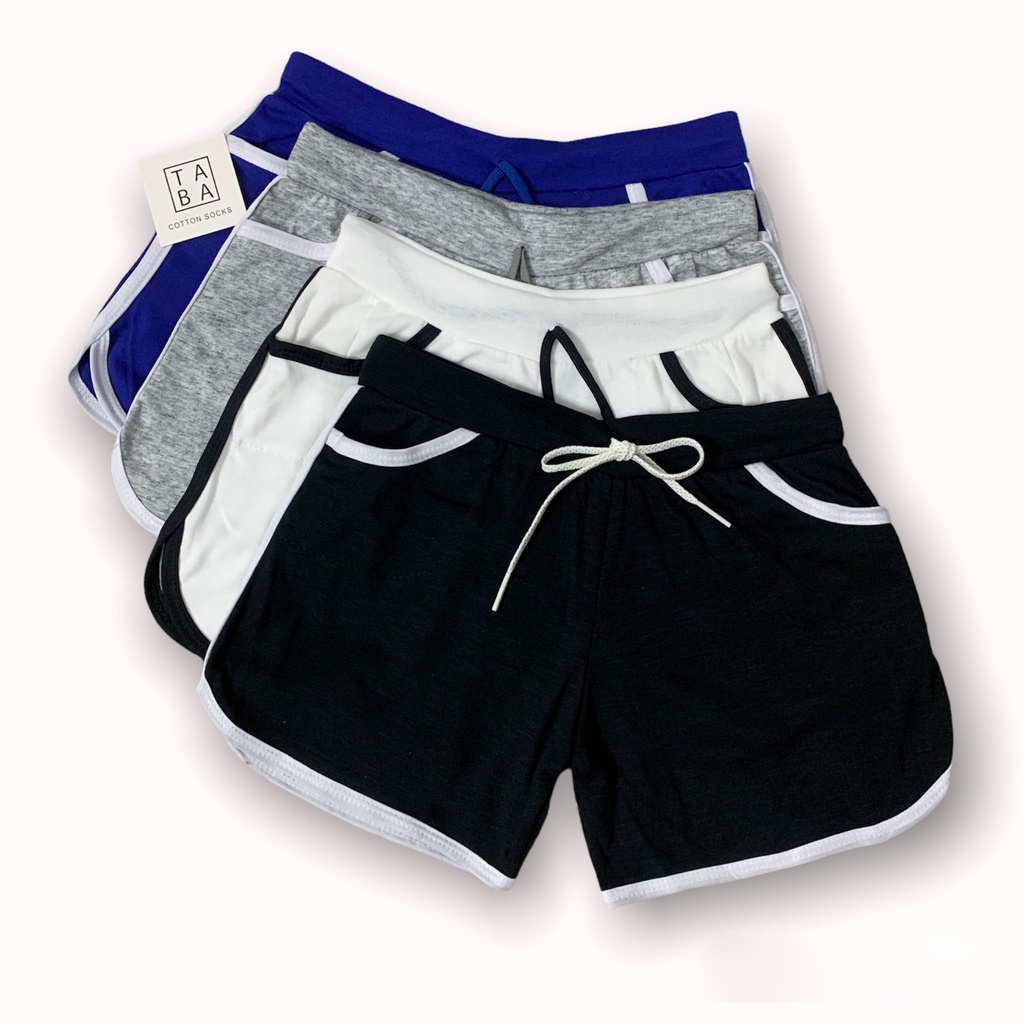 Quần đùi nữ mặc ở nhà chơi thể thao chất liệu thun siêu co giãn - QD001