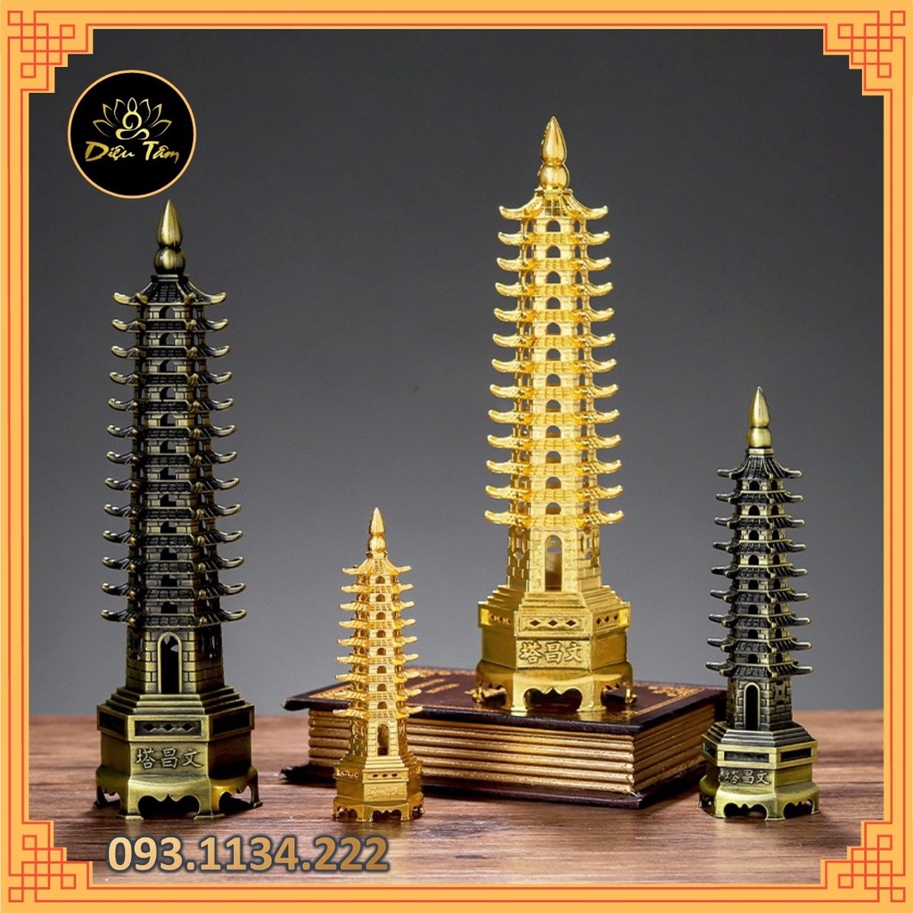 Tháp văn xương đặt ở bàn làm việc, bàn thờ, kệ sách để cầu may mắn trong công việc, công danh thăng quan tiến