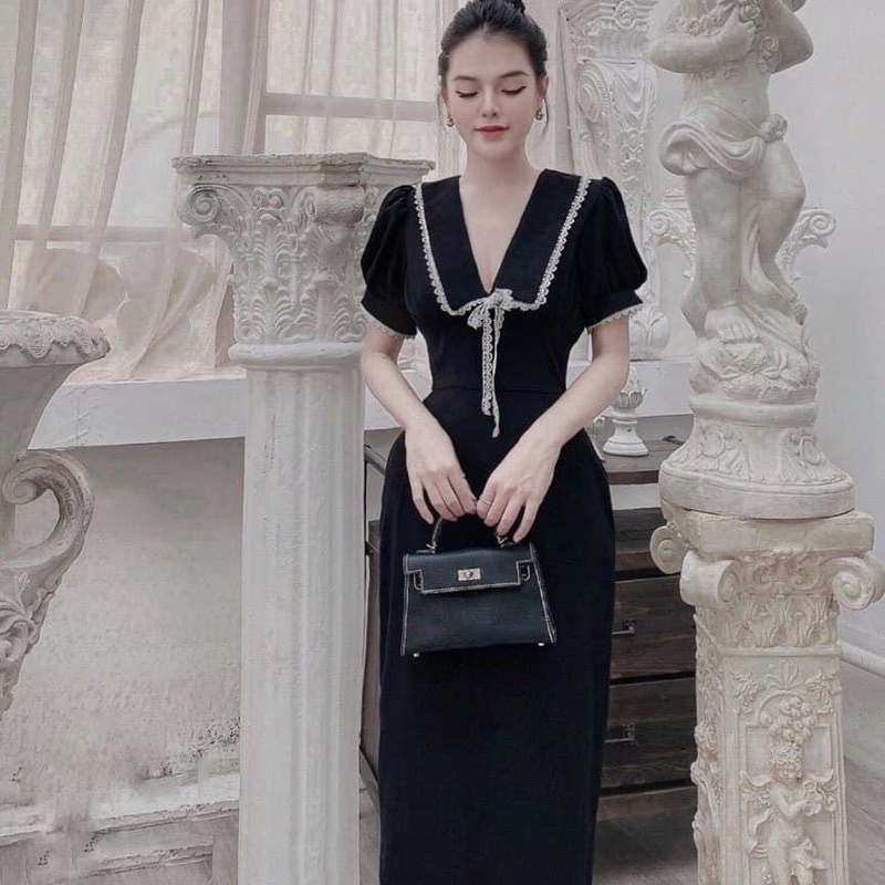 Đầm body cổ ren bigsize 50-90kg