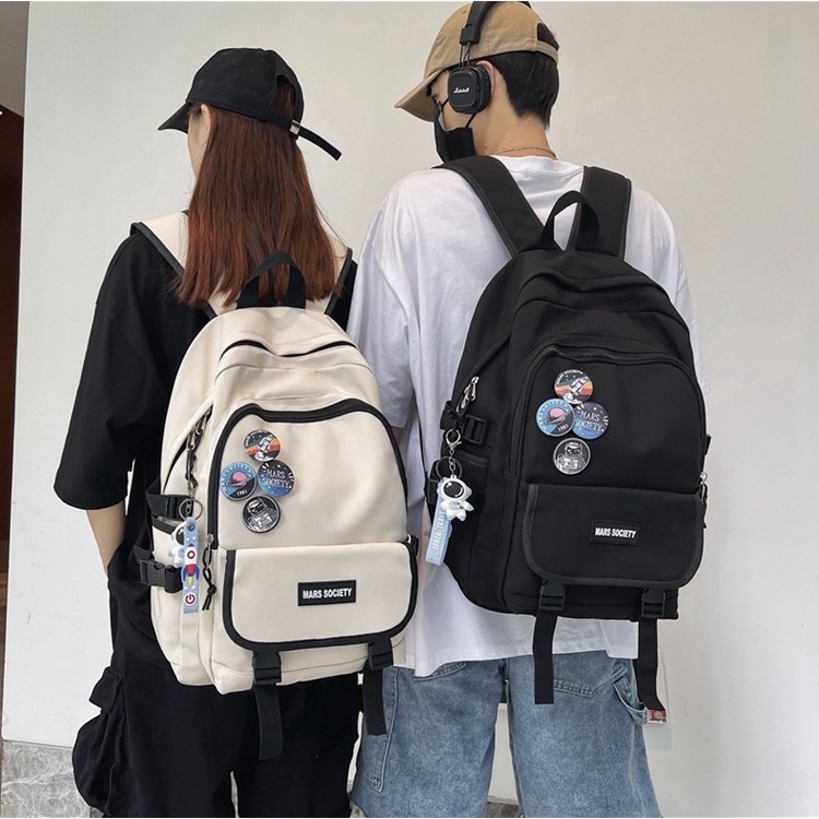 Balo Nam Nữ TH012 Cao Cấp Thời Trang, Balo Đi Học Bỏ Vừa Laptop 15.6 inch 4 Màu Đẹp