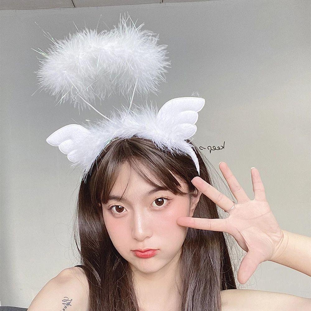 Băng Đô Hóa Trang Thiên Thần DIY Đơn Giản Dành Cho Nữ