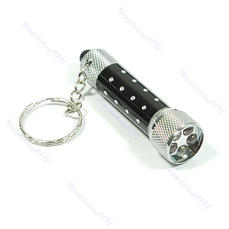 Đèn Pin 5 LED Siêu Sáng Có Móc Khóa Tiện Dụng