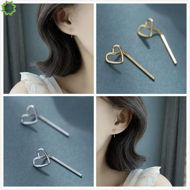 Bông Tai Trái Tim Đơn Giản Phong Cách Hàn Quốc Cho Nữ