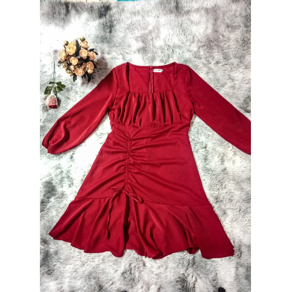 Đầm Dự Tiệc Bigsize, Váy Đầm Bigsize Thiết Kế Bèo Ngực, Rúm Hông che khuyết điểm mỡ bụng, đầm che bụng mỡ | BigBuy360 - bigbuy360.vn