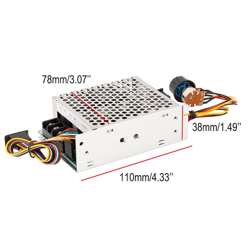 Bộ điều khiển tốc độ động cơ chổi than DC10-55V 40A