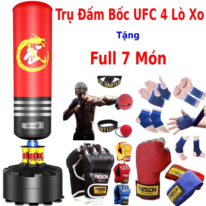 Bao Cát Liên Hoàn Luyện Phản Xạ - Bao Cát Trụ Xoay 360 Tốc Độ Cao - Bao Cát Đấm Đá Tốc Độ Cao Phiên bản Trục Xoay 360 Độ