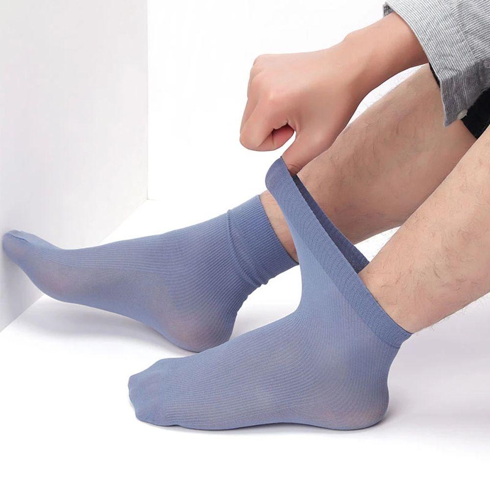 MIQUEL Vớ Thể Thao Siêu Mỏng Kẻ Sọc Không Gót Đơn Giản Dễ Phối Đồ Cho Nam Và Nữ