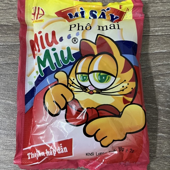 10 gói mì tôm trẻ em Miu Miu 20g