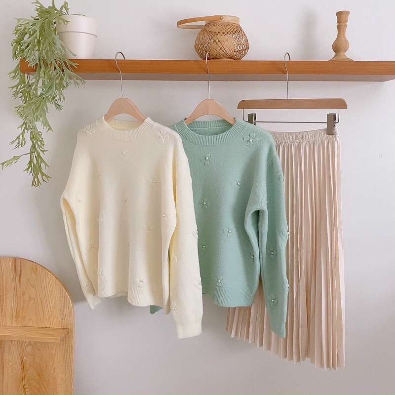 Áo len hoa nhuỵ ngọc