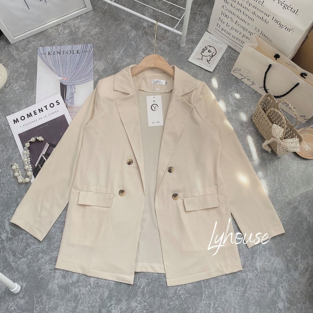Áo Blazer nữ phong cách hàn quốc - Áo khoác vest ulzzang (2 lớp)