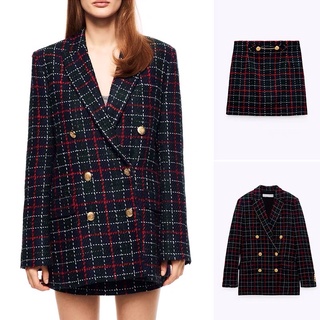 [Order] Set áo vest dạ chân váy Zara xuất dư