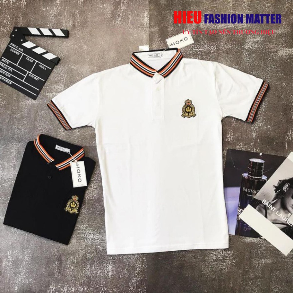 Áo phông Nam Nữ ⚡ FREE SHIP ⚡ Áo polo Dolce Gabbana thêu vương miện 😍😍😍