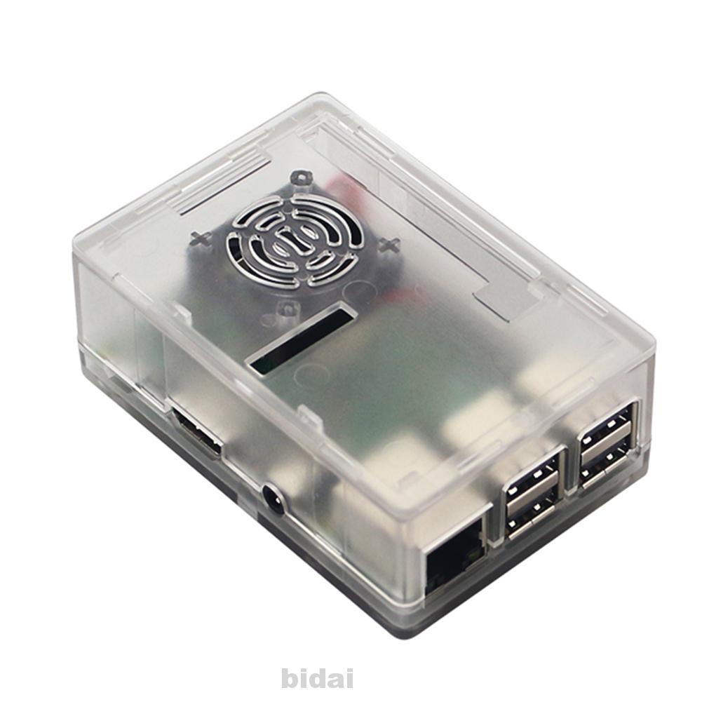 Vỏ Bảo Vệ Hộp Làm Mát Bằng Abs Trong Suốt Cho Raspberry Pi 3b + / 3b / 2b