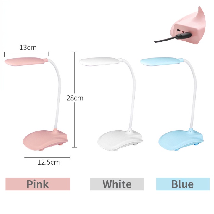 Đèn led Để Bàn 3 Cấp Độ Sáng Có Thể Sạc Lại Bằng Cổng USB
