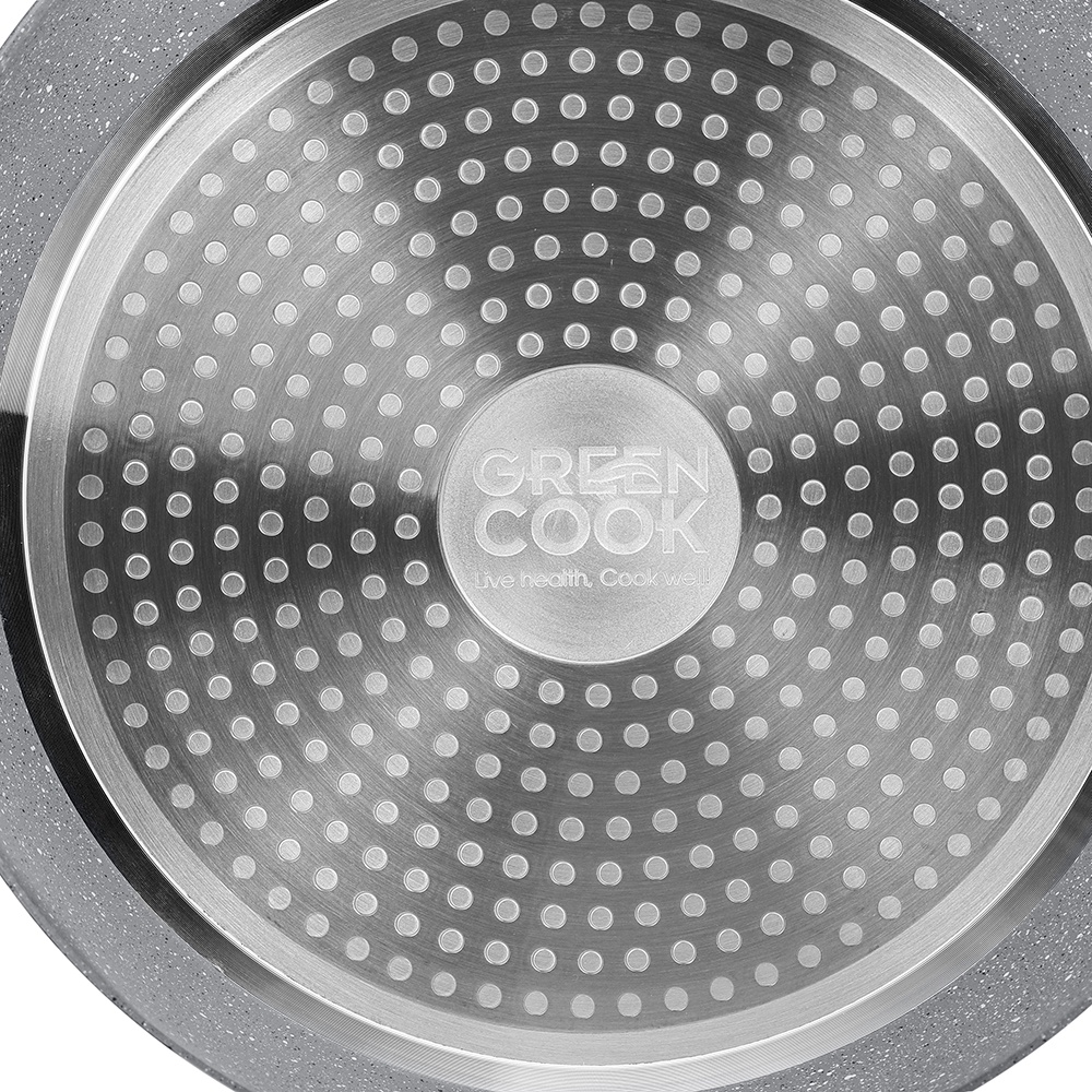 Chảo chống dính sâu lòng Greencook - Gcp02-20IH 20Cm Dùng được mọi loại bếp