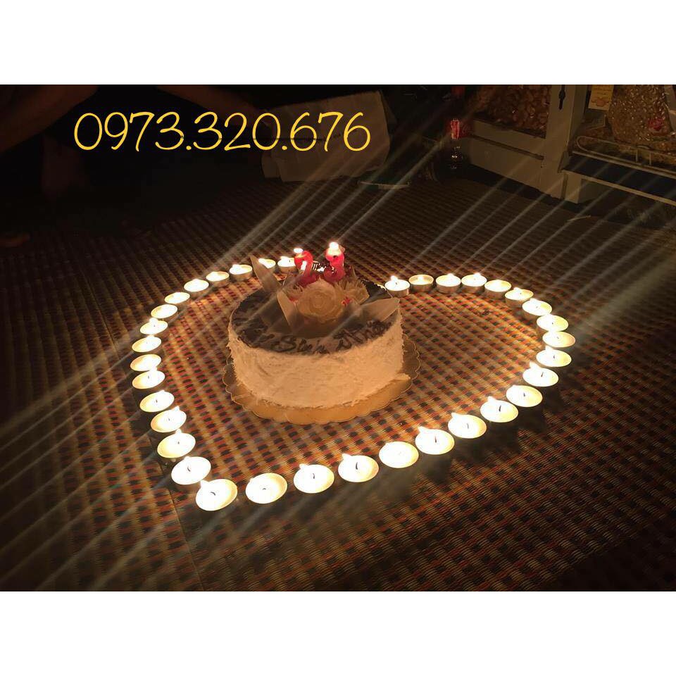 Nến tealight trắng - hộp 100 viên