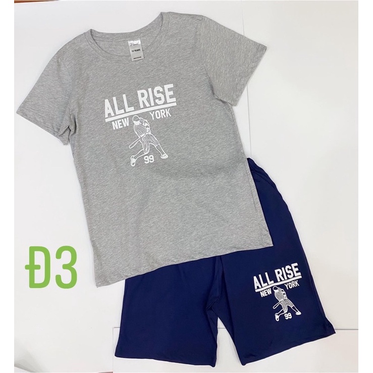 Bộ cotton bé trai ngắn tay hàng Primark size đại 25-65kg