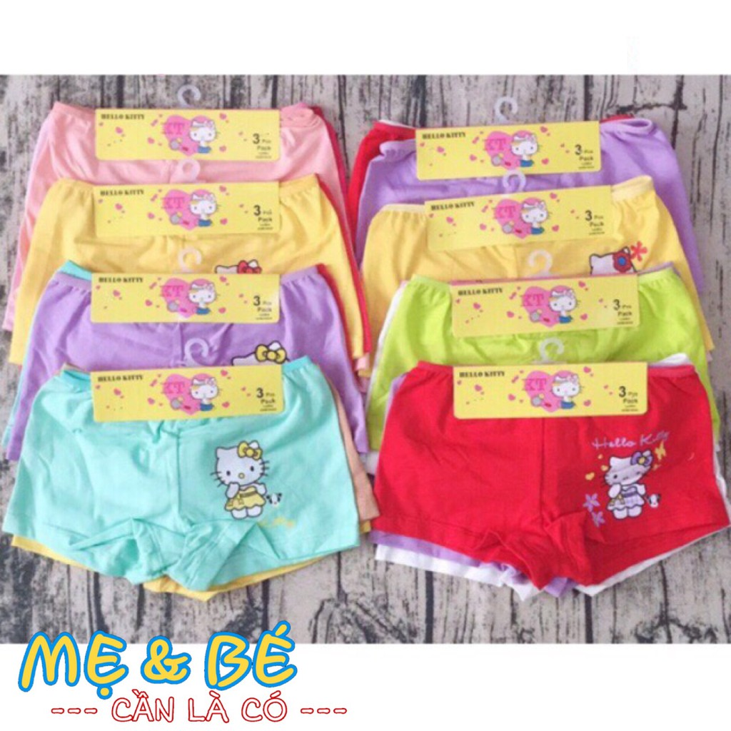 SET 3 QUẦN ĐÙI CHIP BÉ GÁI 10-35KG