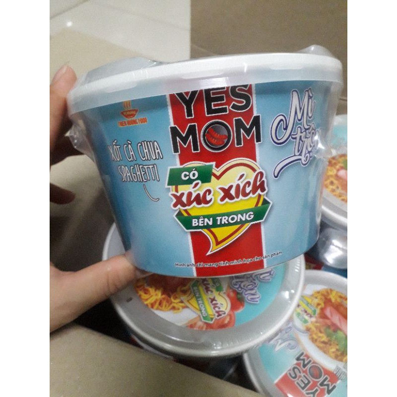 Thùng 12 tô Mì trộn Yes Mom vị Spagetty