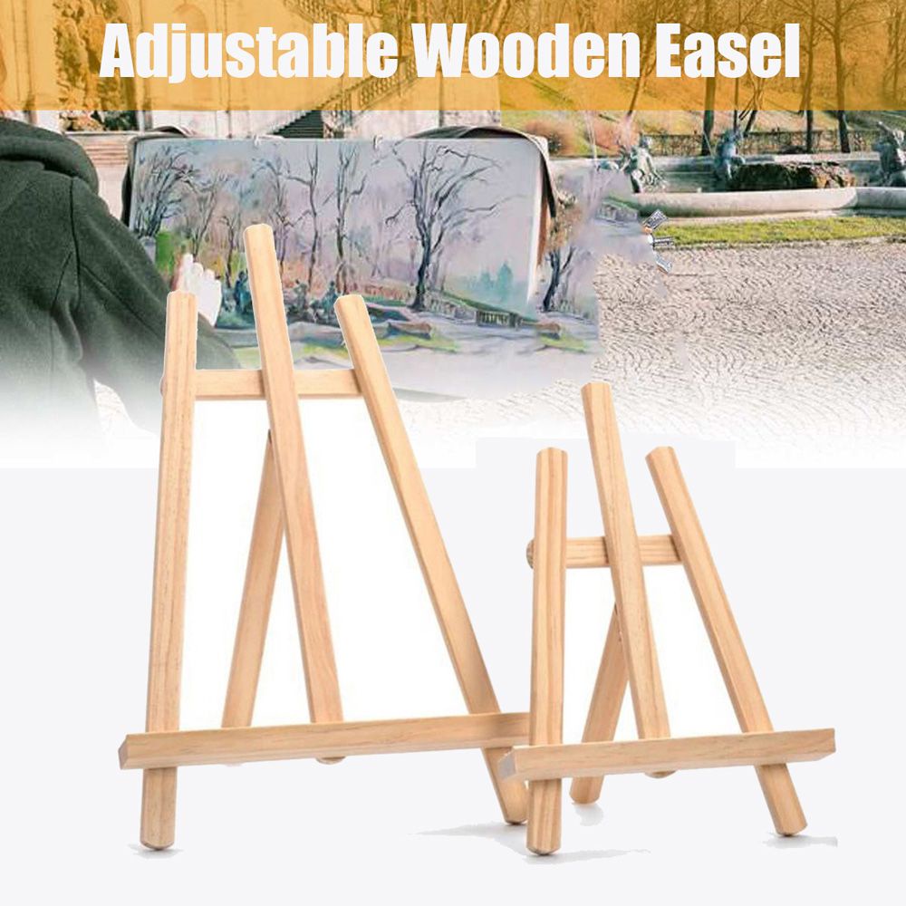 Giá Đỡ Bảng Vẽ / Danh Thiếp Bằng Gỗ Tinh Tế Có Thể Điều Chỉnh Trang Trí Bàn Học