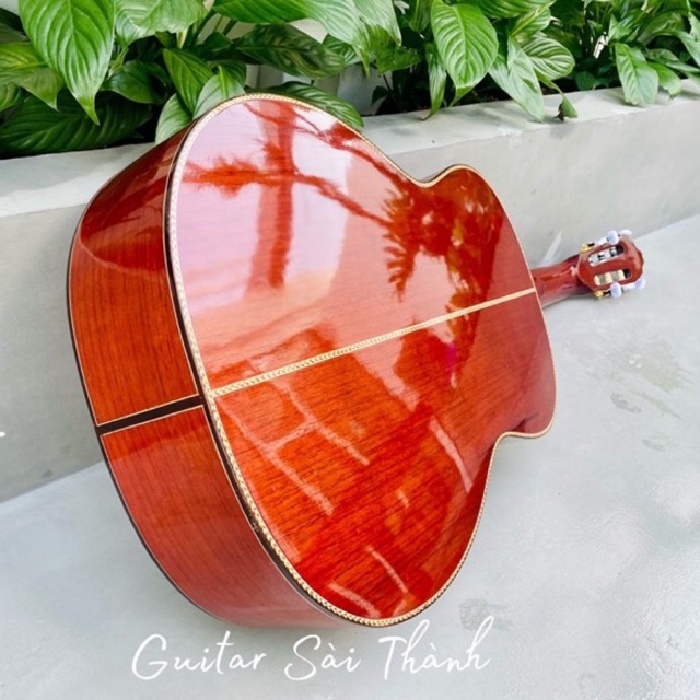 Đàn Guitar Classic Mã ST-C4 Gỗ Thịt Hoạ Tiết Viền Bông Lúa Chính Hãng ST.Real Guitar Sài Thành