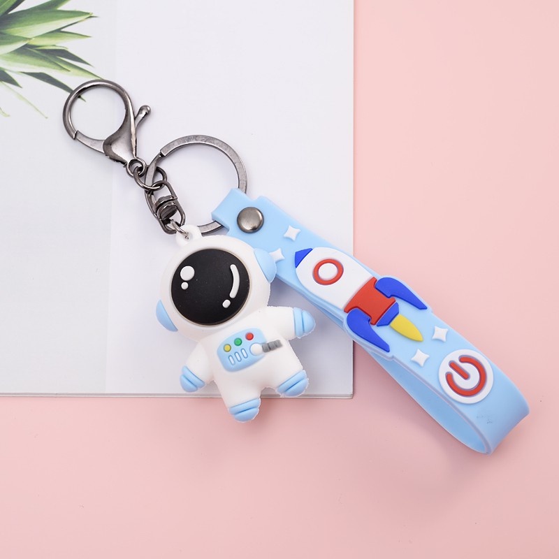 Móc khóa hình robot / phi hành gia / hành tinh / vũ trụ dễ thương phong cách thời trang Hàn Quốc