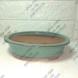 Chậu bonsai mini Bầu Dục OVAL 01