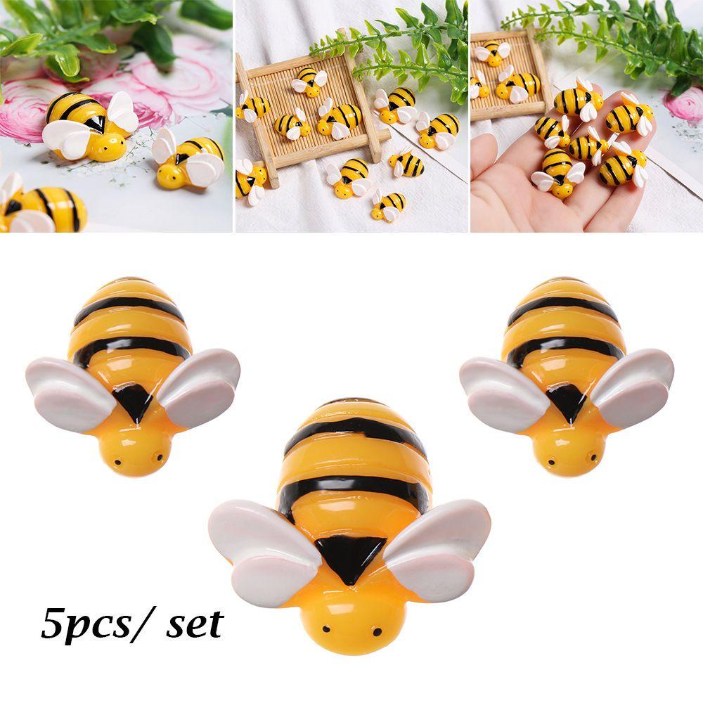 KRNY Set 5 Chú Ong Nhân Tạo Trang Trí Điện Thoại