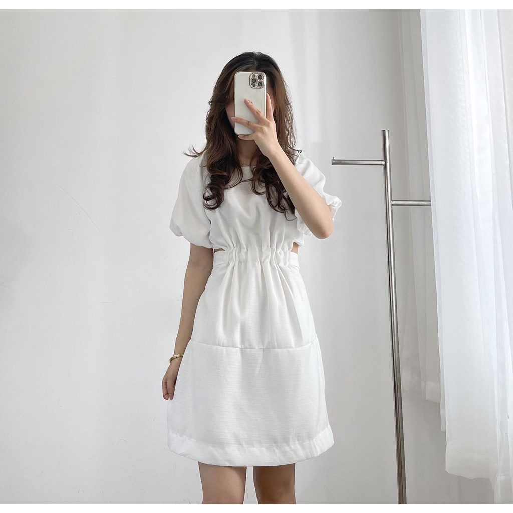 Đầm cổ tròn  khoét lưng thời trang  miho house