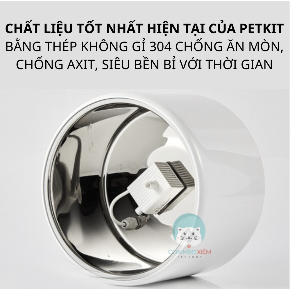 Máy lọc nước cho chó mèo Petkit ever sweet 3, đài phun nước tự động thú cưng Con Mèo Xiêm