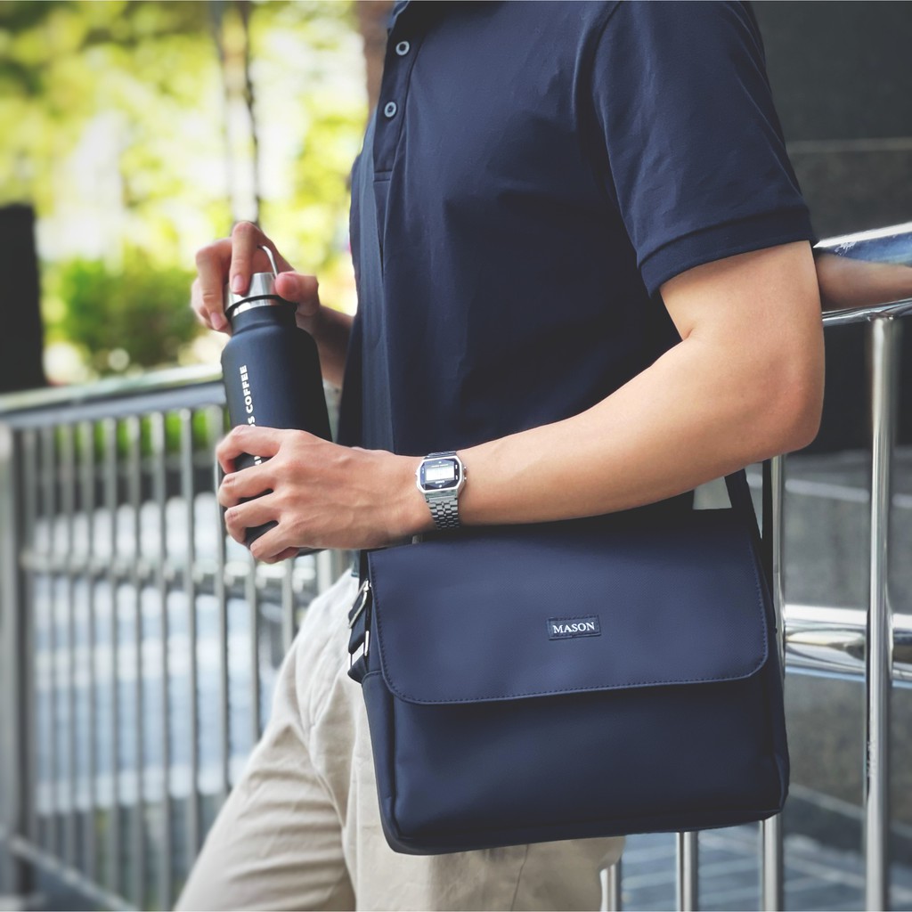 Túi đeo chéo nam nữ unisex đựng ipad Rush Bag vải Oxford nhập khẩu chống thấm nước thương hiệu Mason - M11