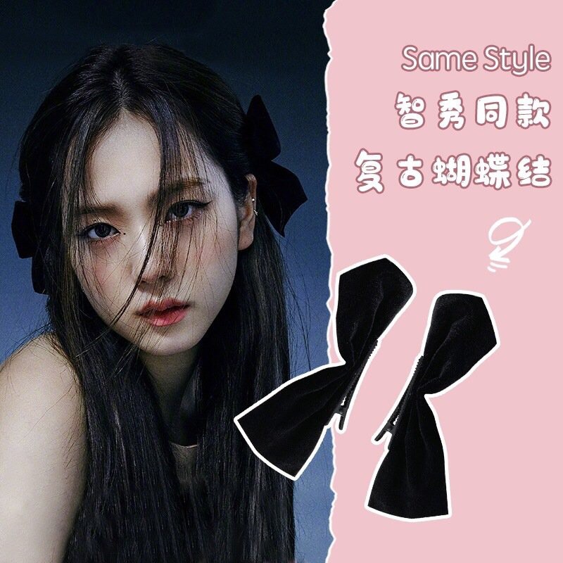 KẸP TÓC NƠ phong cách Hàn Quốc - Nơ kẹp tóc Jisoo - Các màu ĐỎ , ĐEN, TRẮNG siêu xinh