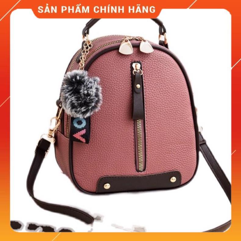 Balo nữ thời trang giá rẻ chất da gạo mềm chống nước size mini đựng đồ cá nhân đi du lịch đi làm BLN546