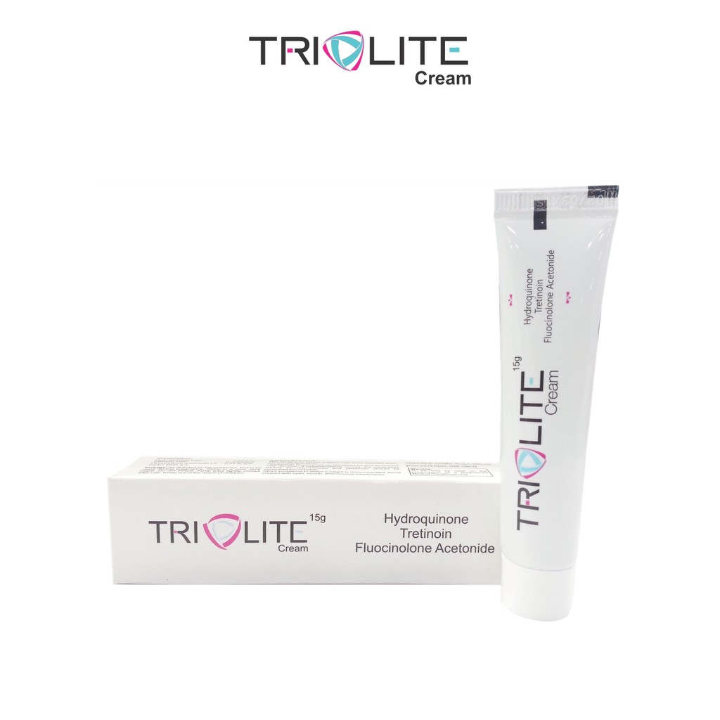 Triolite cream (15g) kem giảm nám 2% hydroquine và 0.025% tretinoin - hết nám, mờ thâm (Triluma, biluma, aret)