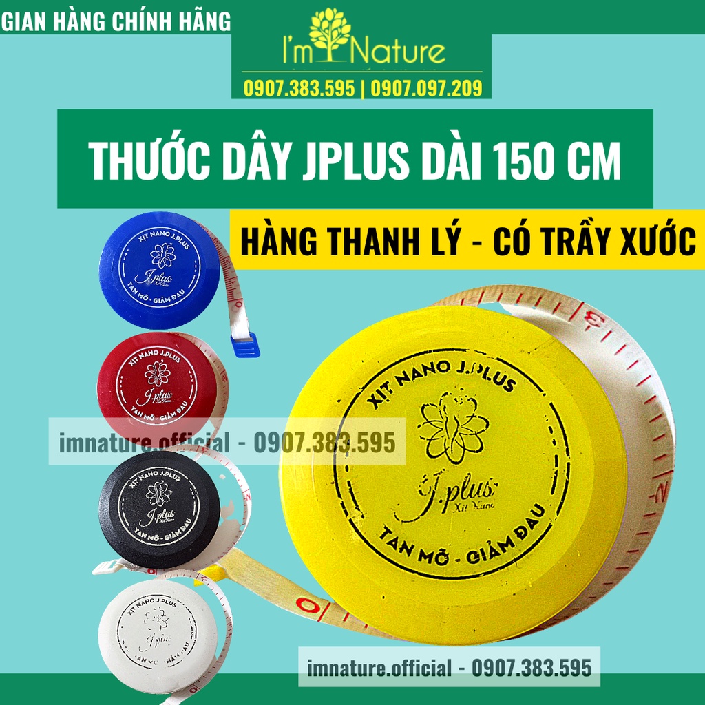 Thước Dây Cuộn Rút Cầm Tay Mini bỏ túi đo eo, nhỏ gọn - xinh xắn - tiện lợi 150cm J.Plus