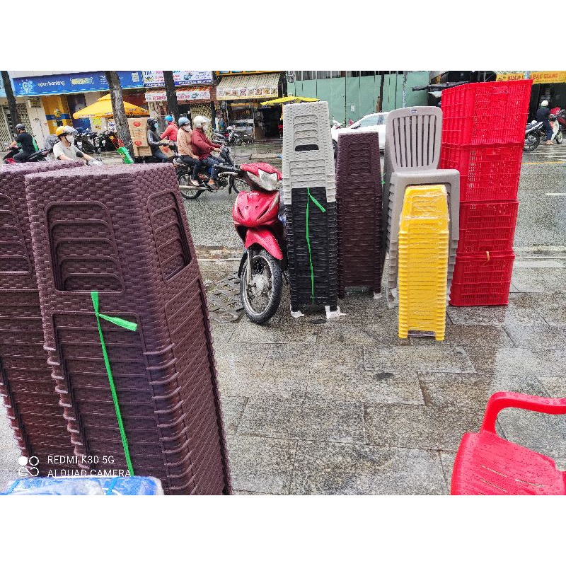 combo 35 ghế lùn màu vàng