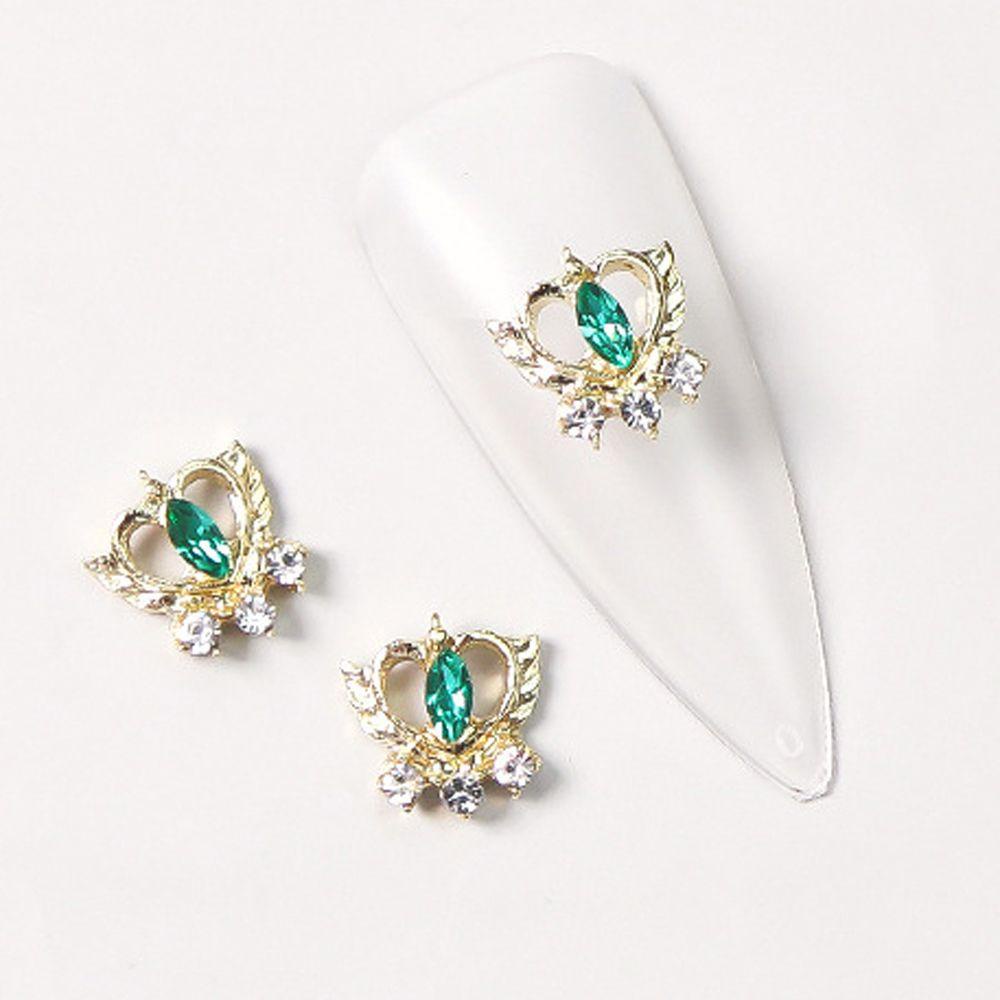 Móng Tay Giả Phong Cách Nhật Bản|Phụ Kiện Trang Trí Móng Tay Hình Trái Tim 3D Thời Trang Hàn Quốc Cho Nữ