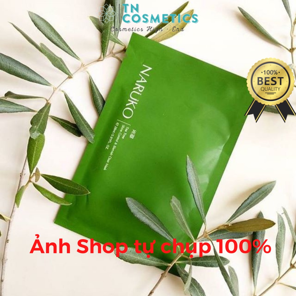 Mặt Nạ Giấy Naruko Kiểm Soát Dầu Và Mụn Chiết Xuất Tràm Trà Tea Tree Mask 26ml MN1883