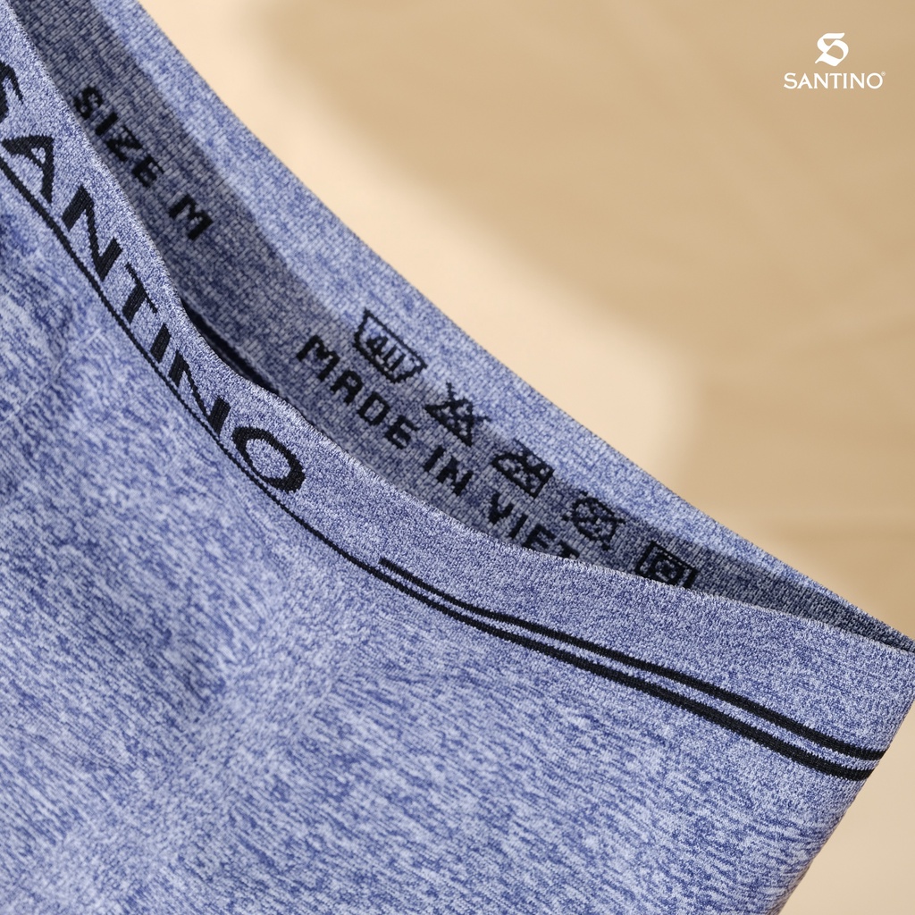 Quần Lót Nam Đùi Combo 3 Santino Co Giãn 4 Chiều Thoải Mái Thông Thoáng Khử Mùi Dịu Da S922