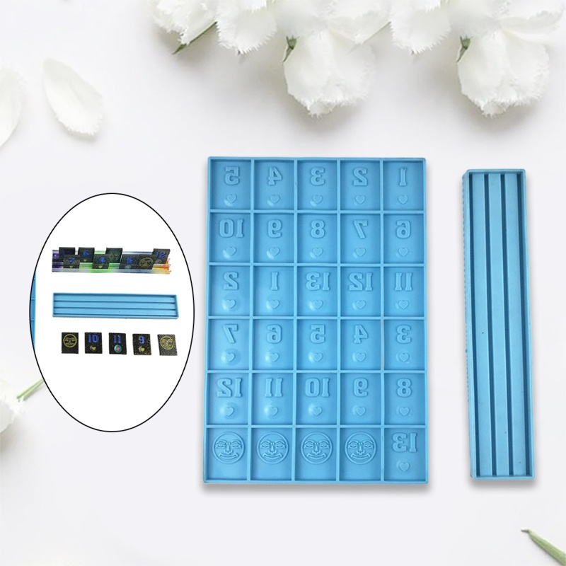 Khuôn Silicone Tạo Hình Mạt Chược Làm Đồ Thủ Công DIY