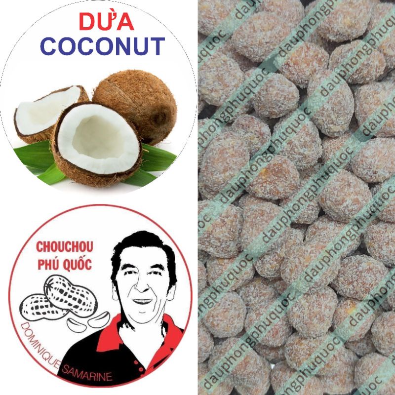 🥜 Đậu phộng vị dừa CHOUCHOU PHÚ QUỐC ÔNG TÂY - hũ 300g