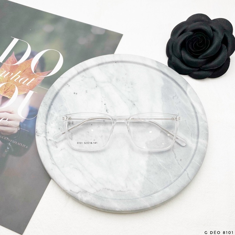 Gọng kính cận vuông nam nữ Bunny glasses gọng kính nhựa cốt rất chắc chắn giá rẻ