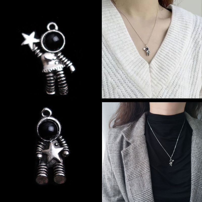 Bộ 20 Mặt Vòng cổ Hình Phi Hành Gia DIY