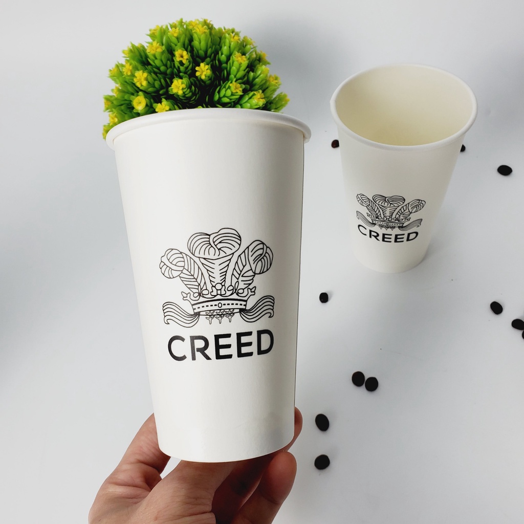Set 50 cốc giấy 480ml CREED size 16oz siêu đẹp