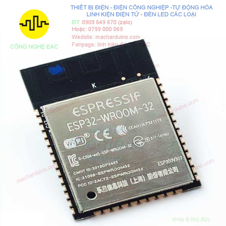 Module truyền nhận tín hiệu qua ESP32 Adruino ESP Wroom 32 Wifi + Bluetooth