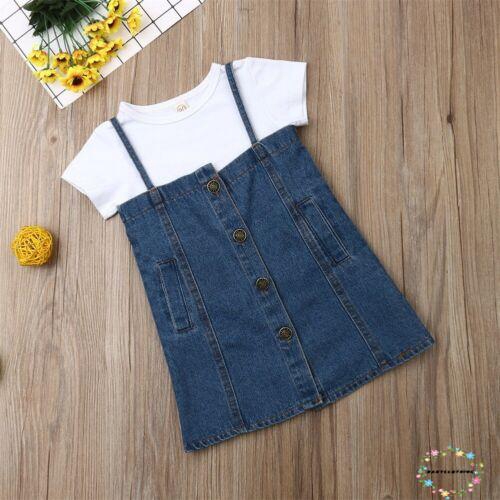 Set đầm denim + áo khoác jean dễ thương cho bé gái