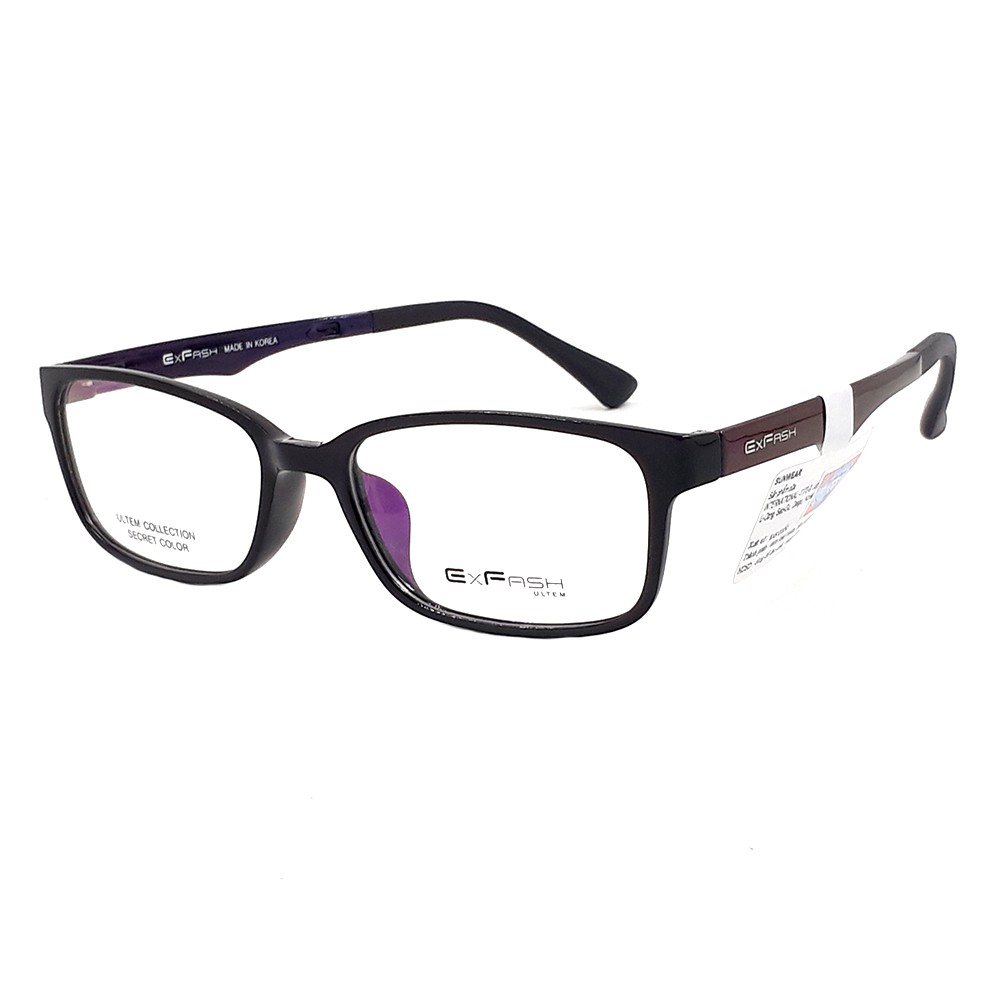 Gọng kính cận nam nữ Exfash EF67455 413 chính hãng (tròng cận 0 độ)