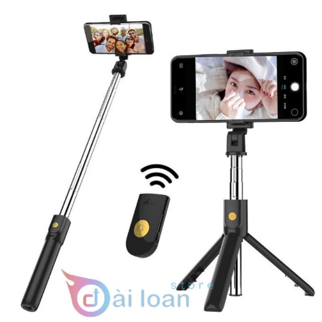 Gậy tự sướng + tripod 3 chân có bluetooth K7